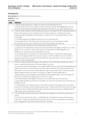 Unterrichtsplan 