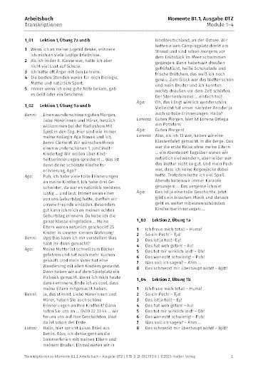 Transkriptionen (Ausgabe DTZ)