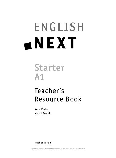 Teacher's Resource Book Starter / A1