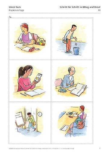 Poster: Unser Kurs - Kopiervorlage