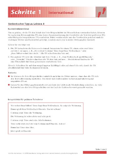 Kursteilnehmerdiktat