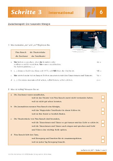 Zwischenspiel: Die tanzende Königin (1)