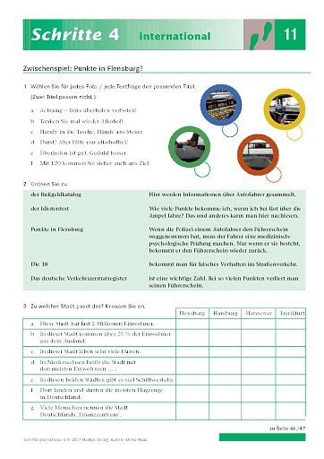 Zwischenspiel: Punkte in Flensburg?