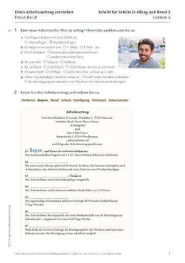 Fokus Beruf: Einen Arbeitsauftrag verstehen