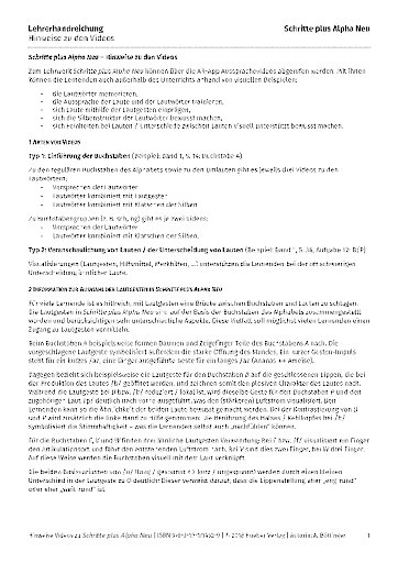 Hinweise zu den Videos