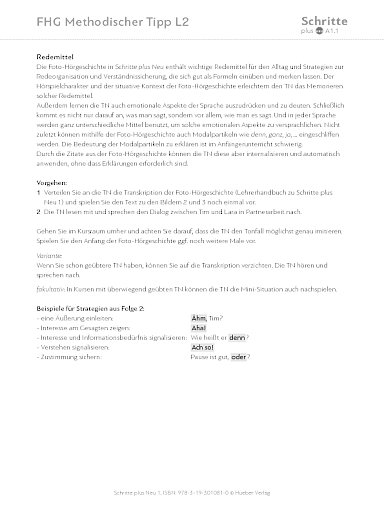 Foto-Hörgeschichte Lektion 2