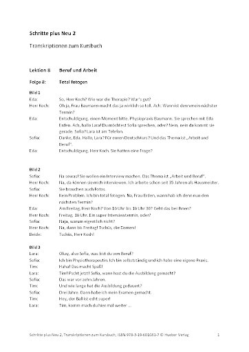 Transkriptionen