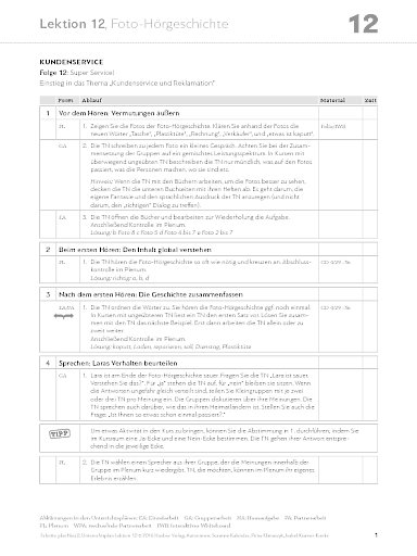 Unterrichtsplan