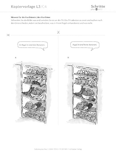 Kopiervorlage, Lektion 3, C4