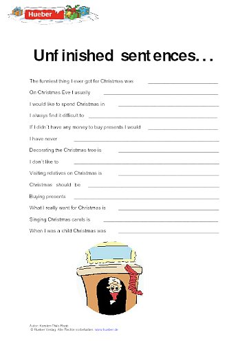 Unfinished sentences