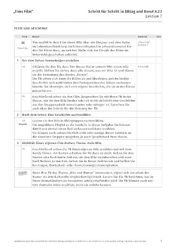 Didaktisierung „Tims Film”