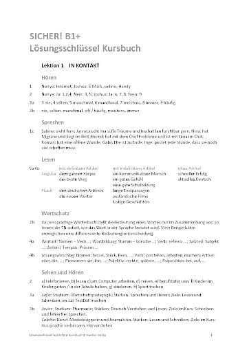 sicher b2 arbeitsbuch losungen sicher b2 arbeitsbuch losungen