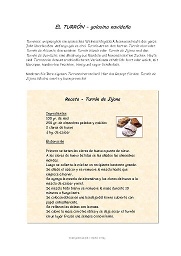 El Turrón - golosina navideña