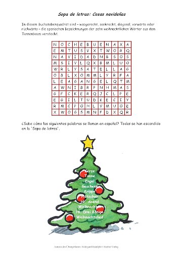Sopa de letras: Cosas navideñas