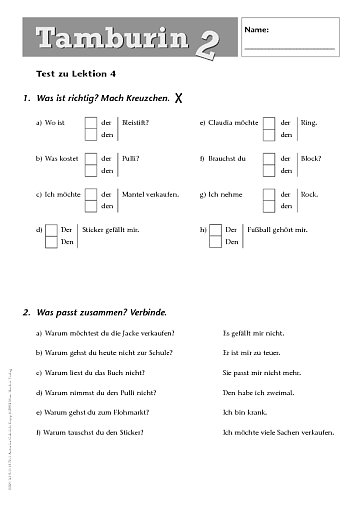 Test zu Lektion 4