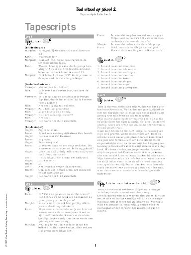 Tapescripts zum Lehrbuch