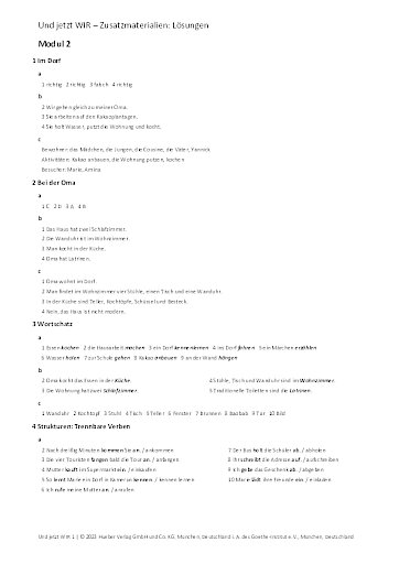 Zusatzmaterial – Lösungen