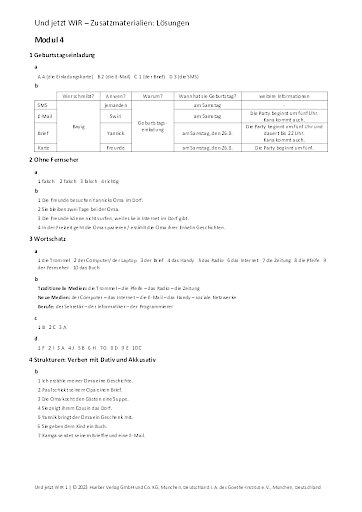 Zusatzmaterial – Lösungen