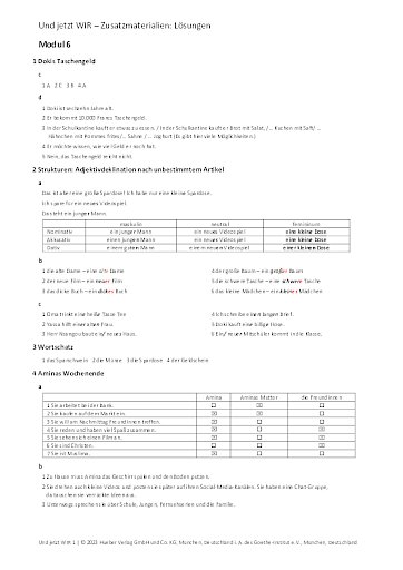 Zusatzmaterial – Lösungen