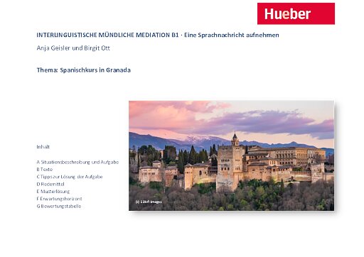 Interlinguale Mediation – mündlich: Spanischkurs (Niveau B1)