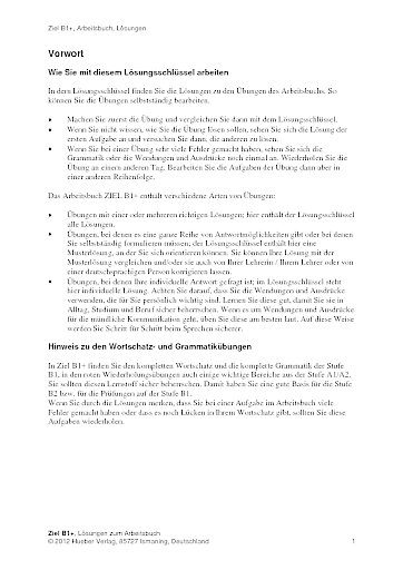 Lösungsschlüssel B1+