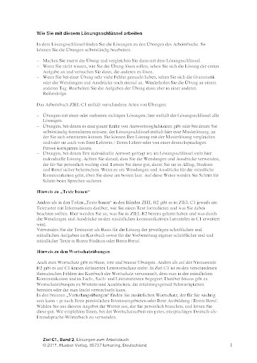 Lösungsschlüssel C1/2