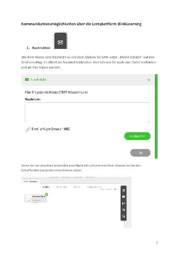 Kommunikation mit dem Kurs