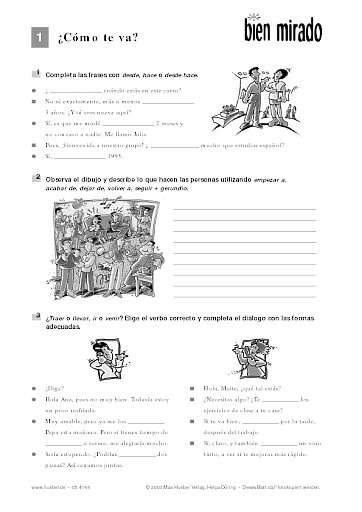 Übungsblätter zu Lektion 1 und 2