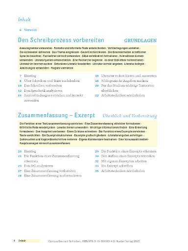 Inhaltsverzeichnis