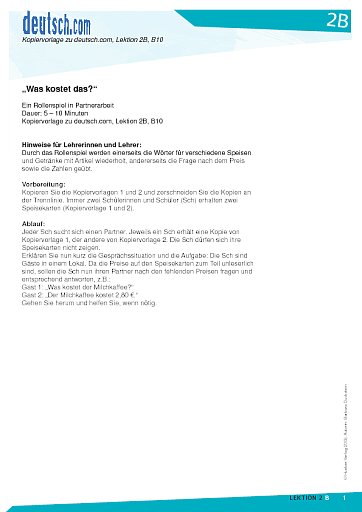 „Was kostet das?“