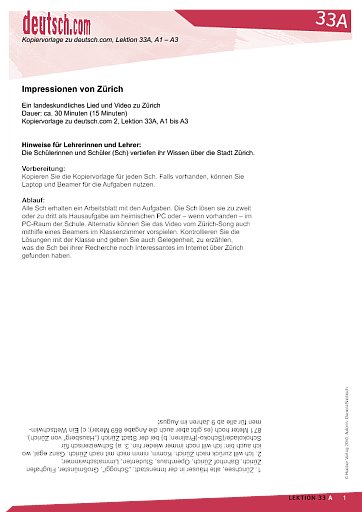 Impressionen von Zürich