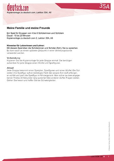 Meine Familie und meine Freunde