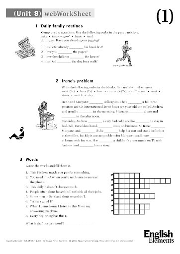 webWorkSheet Unit 8