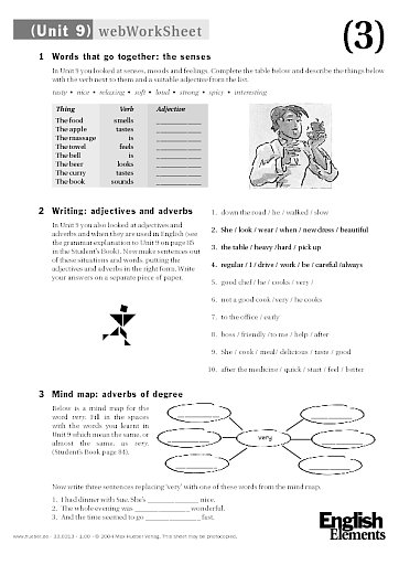 webWorkSheet Unit 9
