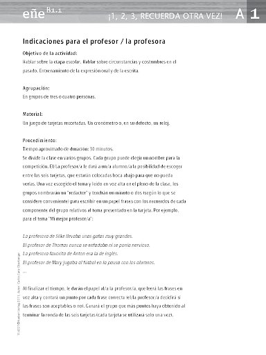 ¡1, 2, 3, recuerda otra vez! 