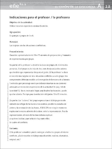 El guión de la discordia