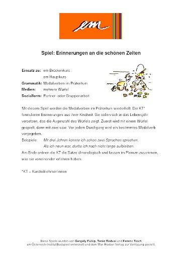 Erinnerungen an schöne Zeiten