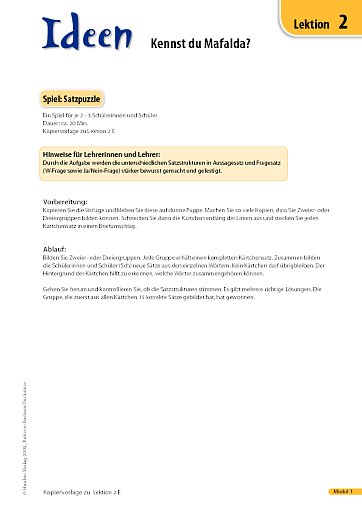 Spiel: Satzpuzzle