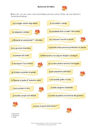 Autunno in Italia
