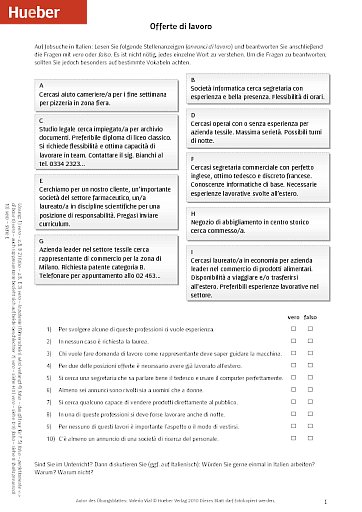 Offerte di lavoro