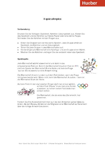 Il quiz olimpico