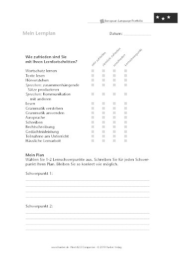 Mein Lernplan