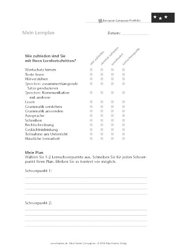 Mein Lernplan