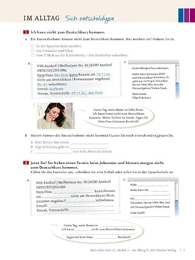 Im Alltag: Sich entschuldigen – Arbeitsblatt (Modul 3)