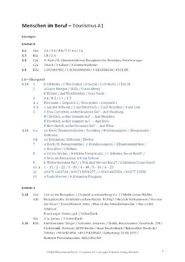 Tourismus A1