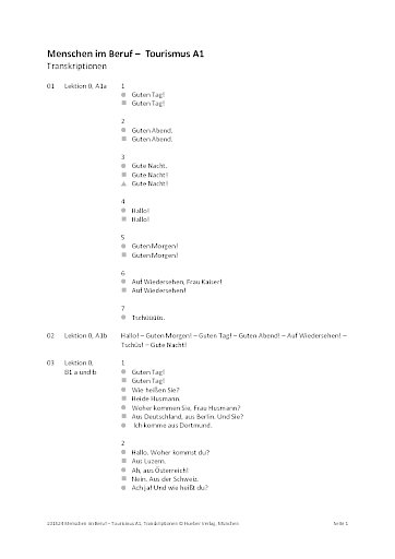 Tourismus A1