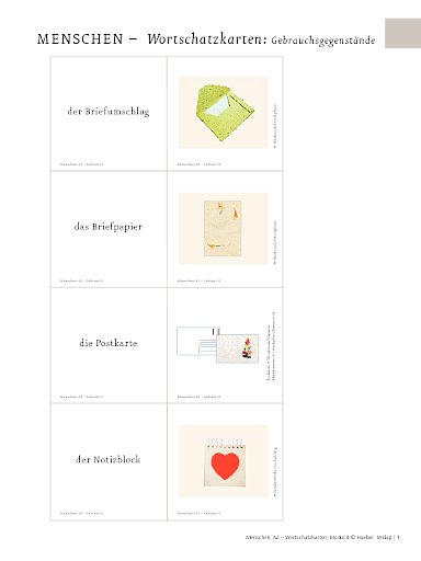 Wortschatzkarten