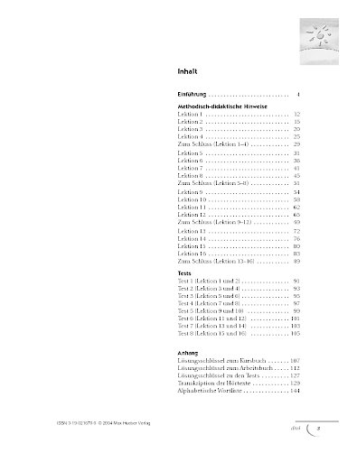 Inhaltsverzeichnis