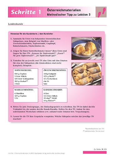 Landeskunde-Tipp: Österreichische Süßspeisen