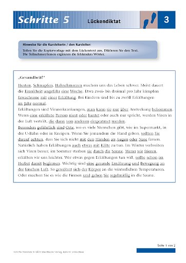 Lückendiktat